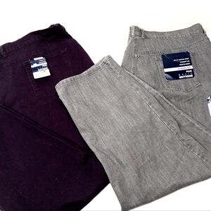 2 NWT Basic edition classic fit Plus Jeans 24W Short Bundle